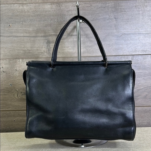 COACH BLACK LEATHER VINTAGE WHITNEY SATCHEL No. 9182 - Picture 2 of 13